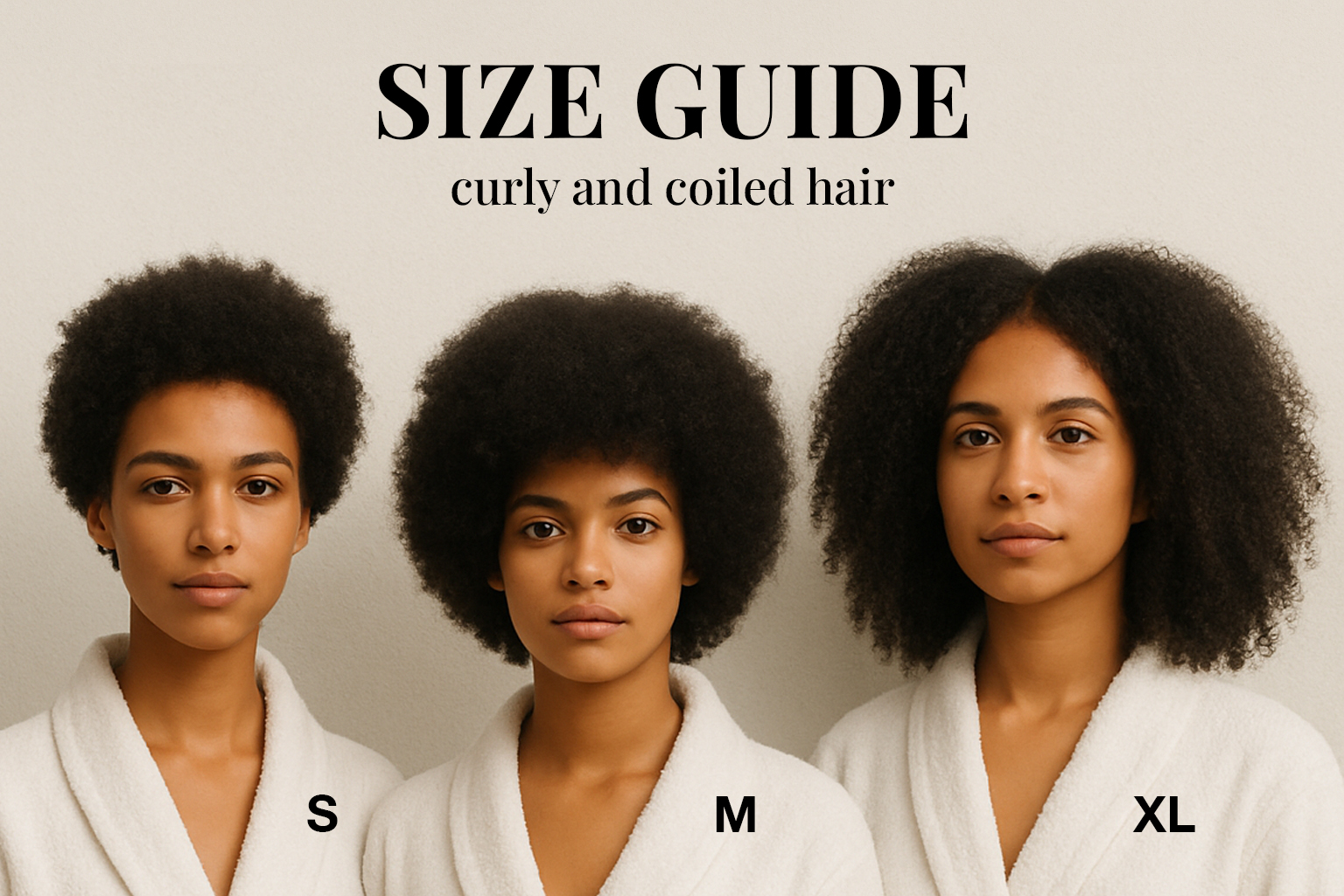 Guide des tailles Crown Hair — Cheveux Afro
