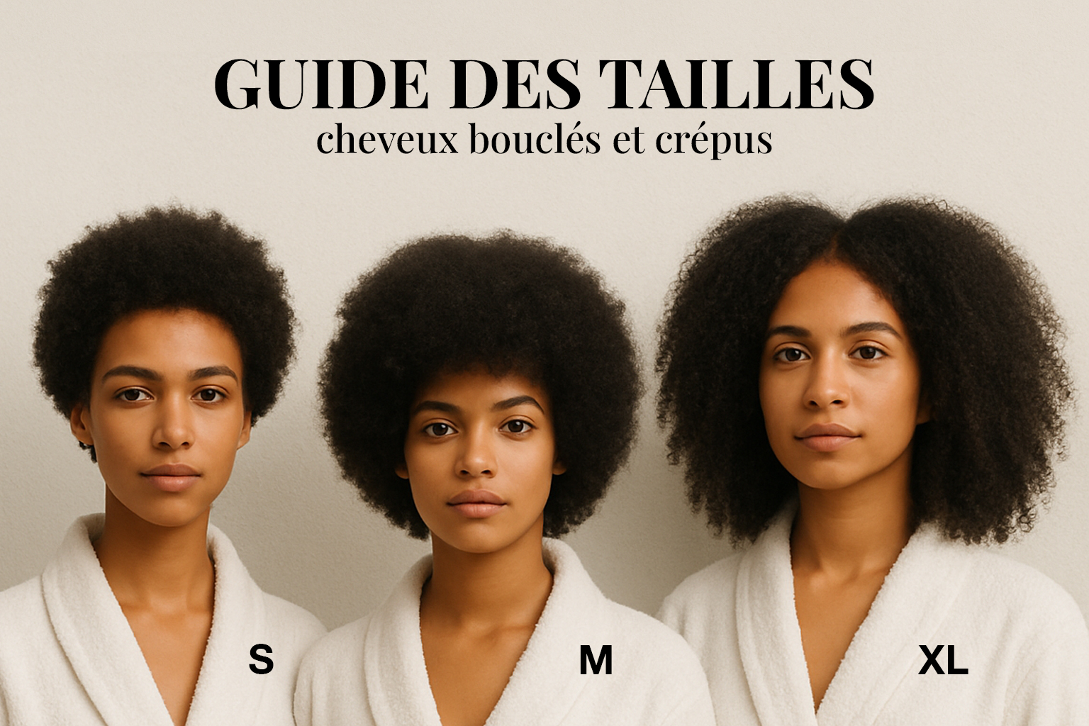 Guide des tailles Crown Hair — Cheveux Afro